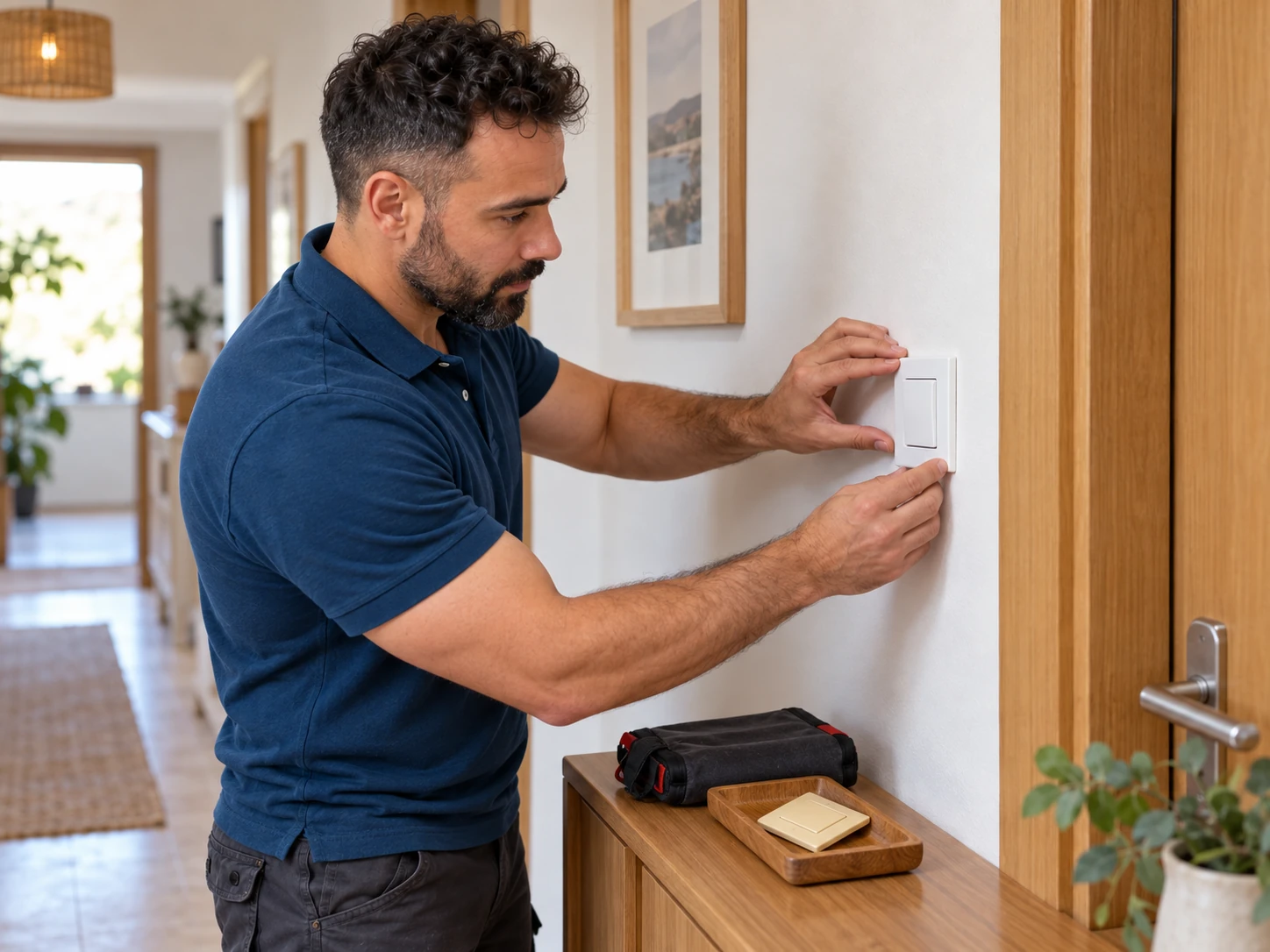 Pequeño trabajo eléctrico en vivienda