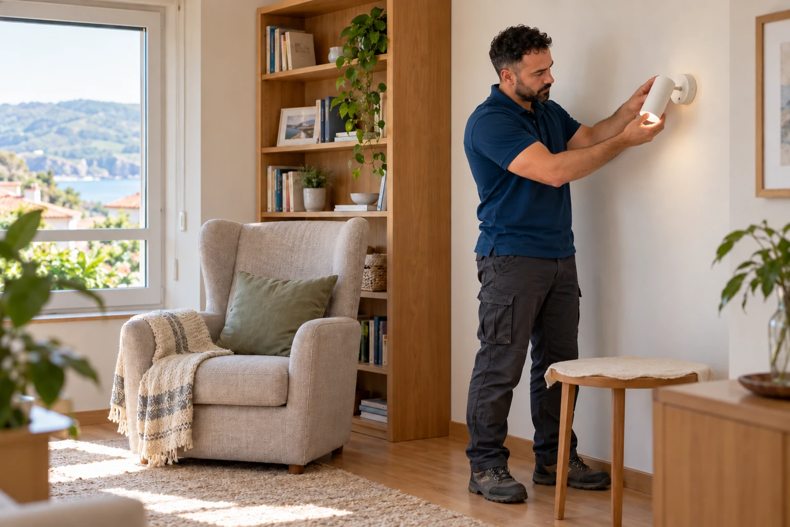 Reparación eléctrica en vivienda